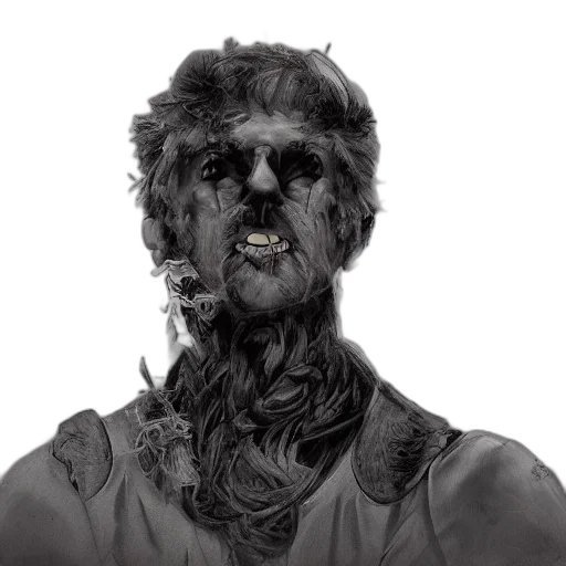 face, mask, creature, concept art transparent PNG cut-out