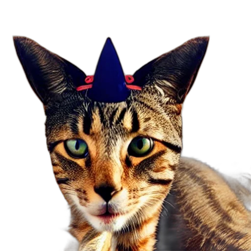 hat, crown, staff, animal, photo, cat, sombrero, his transparent PNG cut-out