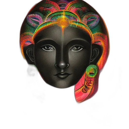 mask, jewelry, crown, face, photorealistic, fantasy art, 3d render, pencil sketch transparent PNG cut-out