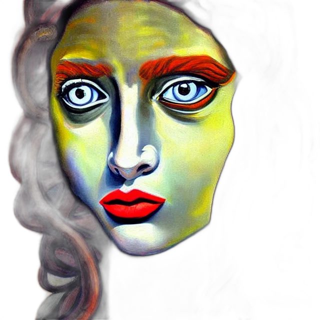 face, mask, jewelry, staff, photorealistic, watercolor, oil painting, fantasy art transparent PNG cut-out