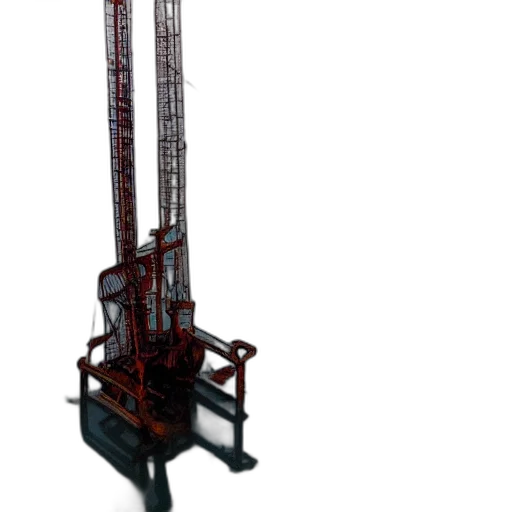 weapon, staff, robot, furniture, 3d render, concept art, photorealistic, flooded transparent PNG cut-out