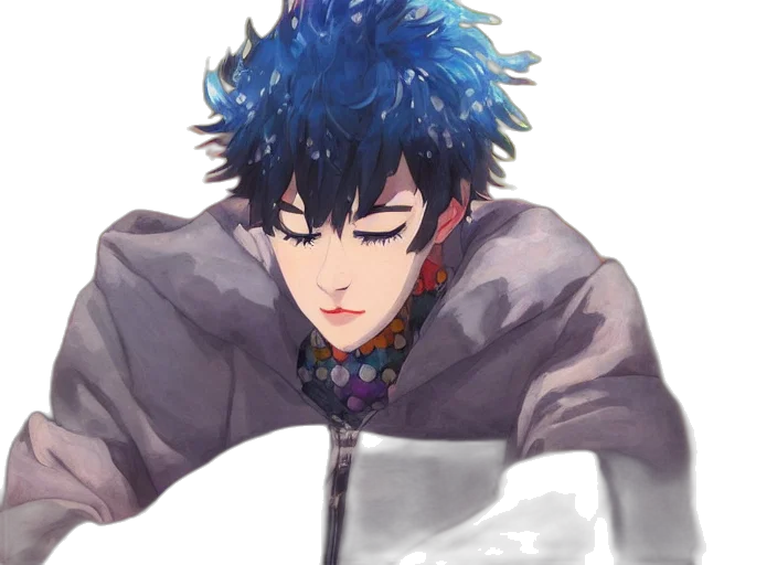 staff, jacket, crown, face transparent PNG cut-out