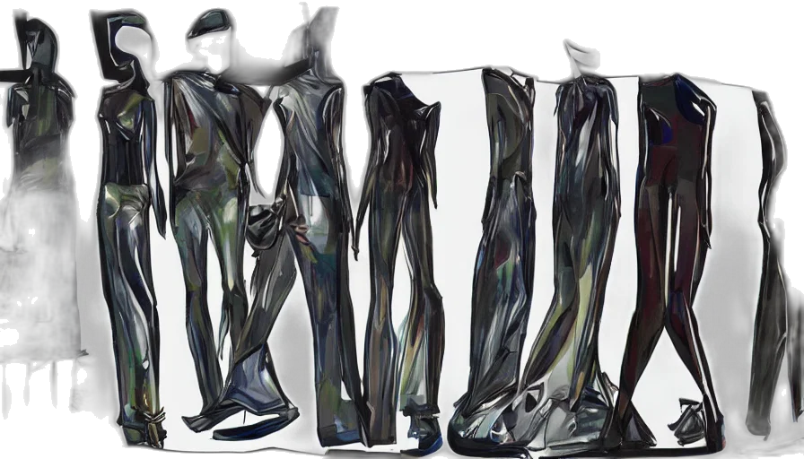 dress, shoes, jacket, concept art transparent PNG cut-out