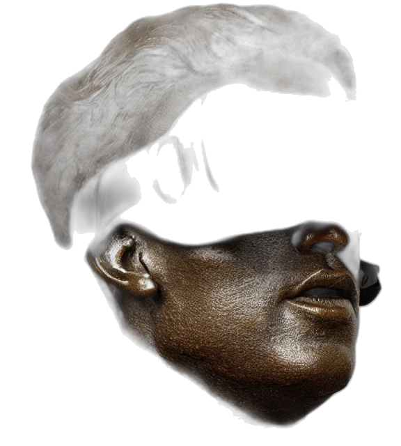 mask, face, hat, crown, photorealistic, 3d render, concept art, oil painting transparent PNG cut-out