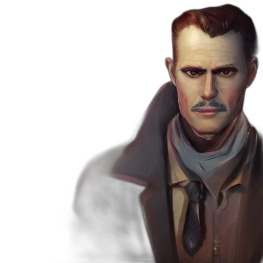 face, jacket, concept art, photorealistic, fantasy art, comic book art, fog, have transparent PNG cut-out