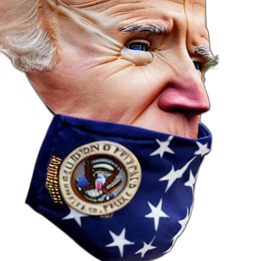 mask, face, joe, biden transparent PNG cut-out