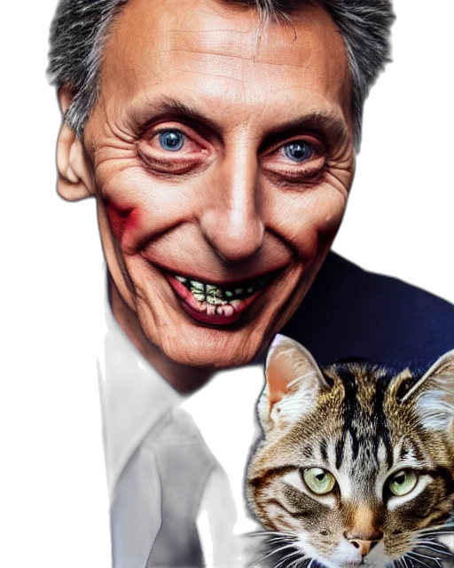 animal, face, creature, photorealistic, concept art, mauricio, macri, elaborate transparent PNG cut-out