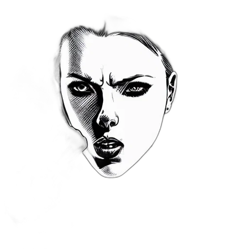 face, mask, creature, jewelry, photorealistic, pencil sketch, comic book art, cartoon transparent PNG cut-out