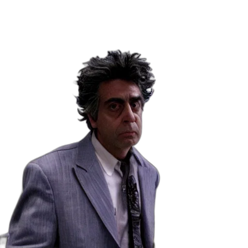 staff, jacket, hair, face transparent PNG cut-out