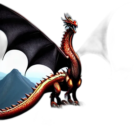 dragon, creature, concept art, fantasy art transparent PNG cut-out