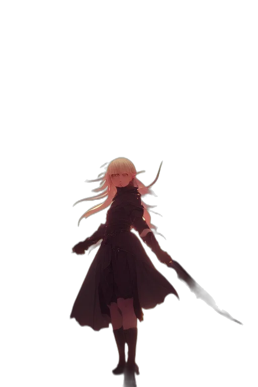 sword, staff, weapon, hair transparent PNG cut-out