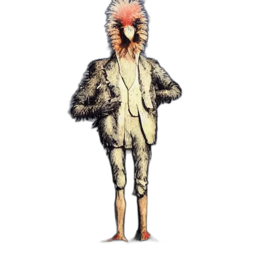 jacket, animal, creature, staff transparent PNG cut-out