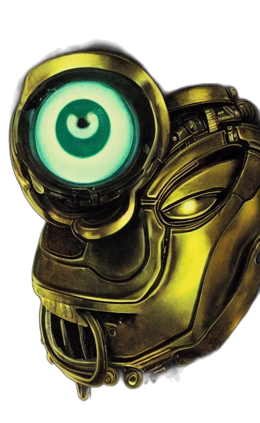 mask, robot, face, jewelry transparent PNG cut-out