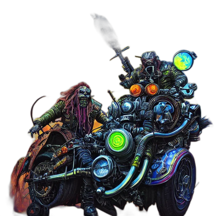 weapon, car, robot, dragon transparent PNG cut-out