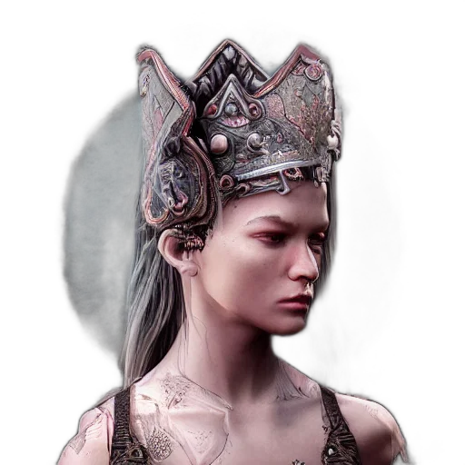 crown, hat, mask, jewelry, fantasy art, photorealistic, concept art, 3d render transparent PNG cut-out