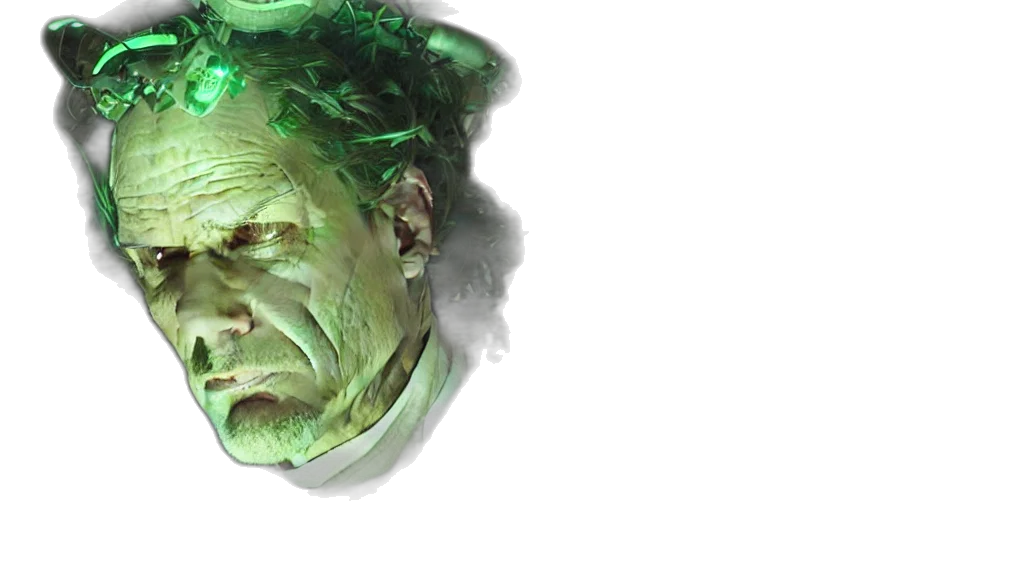 face, mask, creature, concept art transparent PNG cut-out