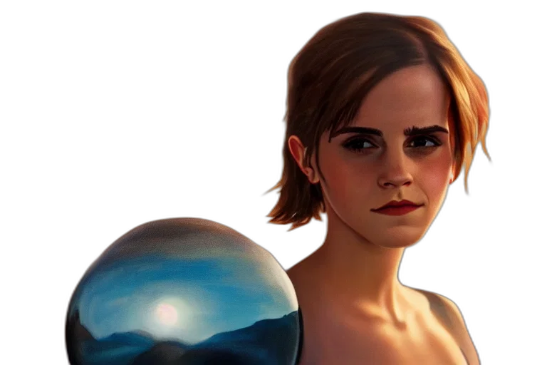 concept art, photorealistic, fantasy art, comic book art, outer space, underwater, blue, emma transparent PNG cut-out