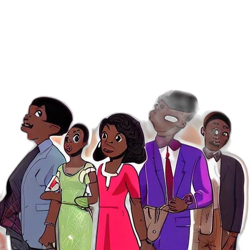 cartoon, concept art, comic book art, watercolor transparent PNG cut-out