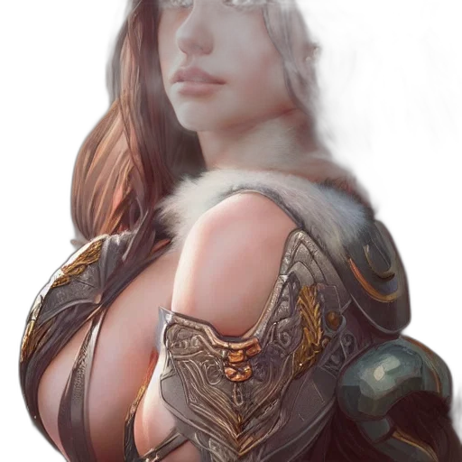 dress, dragon, jewelry, face transparent PNG cut-out