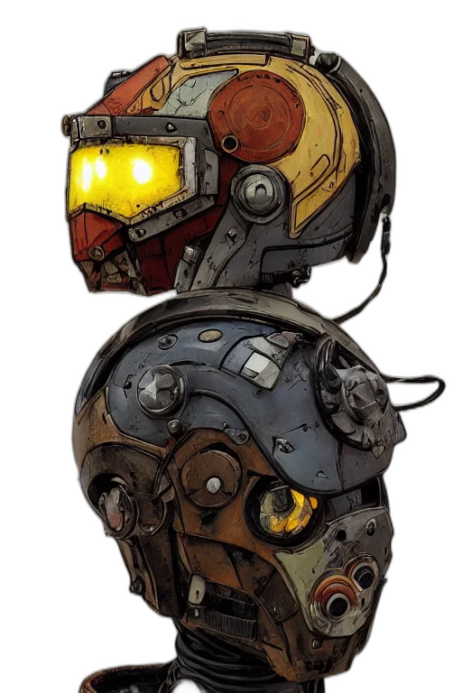 mask, robot, face, weapon transparent PNG cut-out