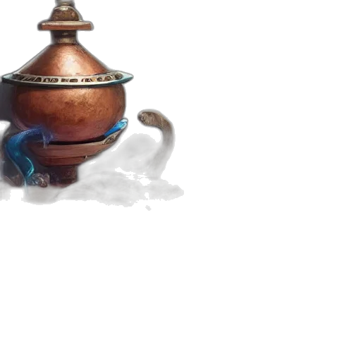 dragon, bottle, food, mask, concept art, 3d render, fantasy art, watercolor transparent PNG cut-out
