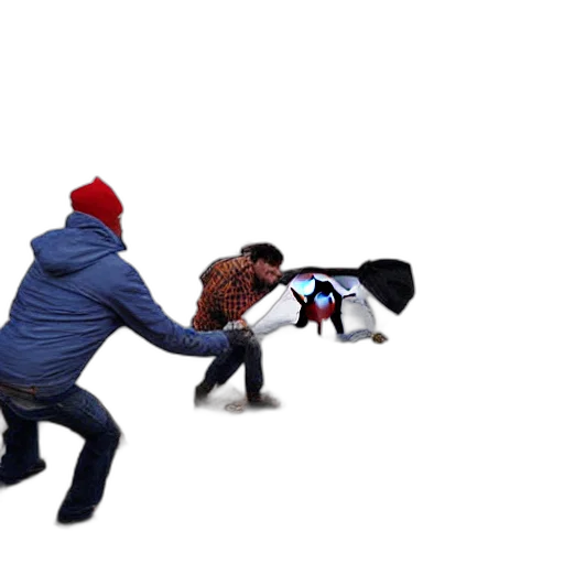 jacket, weapon, hat, creature transparent PNG cut-out