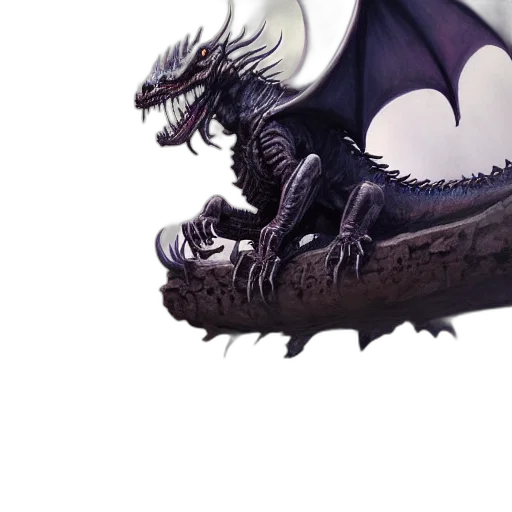dragon, creature, sword, animal transparent PNG cut-out