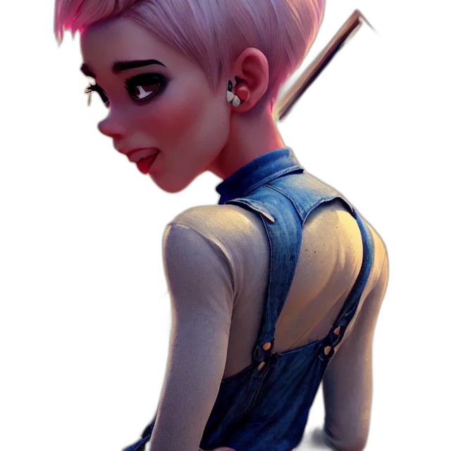 staff, jacket, face, dress, concept art, fantasy art, cartoon, comic book art transparent PNG cut-out