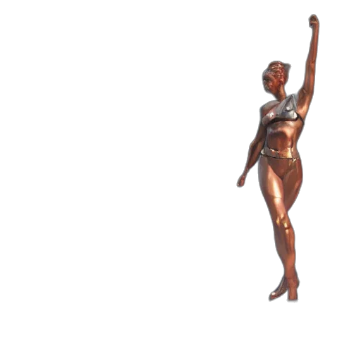 staff, dress, jewelry, 3d render transparent PNG cut-out