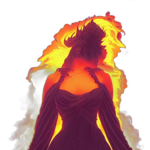 dress, dragon, crown, concept art transparent PNG cut-out