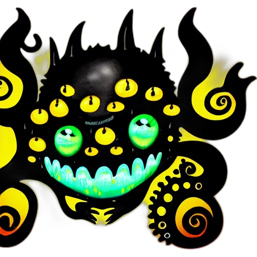 mask, creature, dragon, staff transparent PNG cut-out
