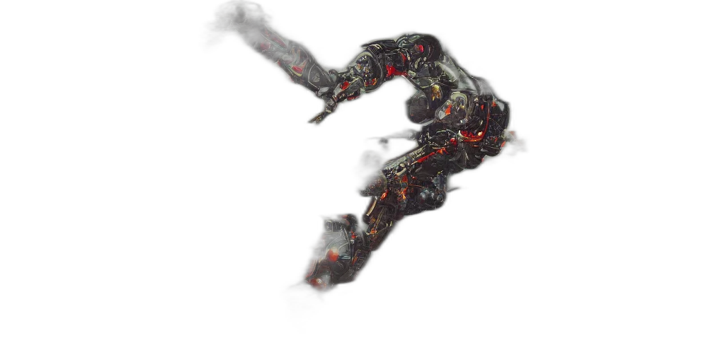 robot, weapon, dragon, creature, concept art, 3d render, cyberpunk, fantasy art transparent PNG cut-out