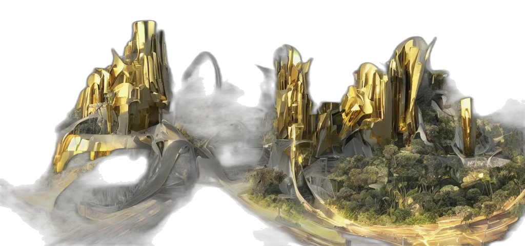 crown, jewelry, mask, concept art, 3d render, fantasy art, photorealistic, fog transparent PNG cut-out