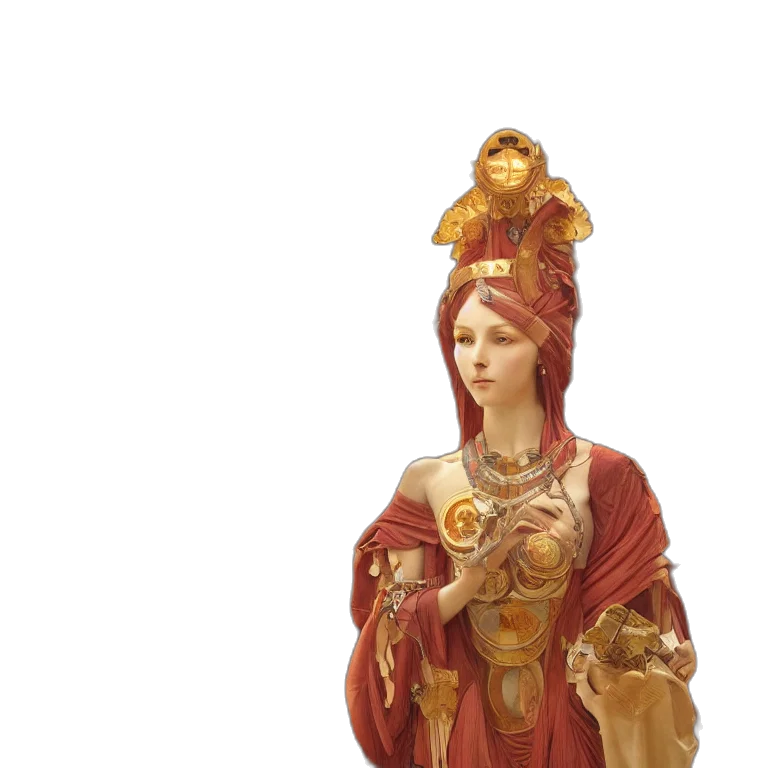 crown, jewelry, staff, dress transparent PNG cut-out
