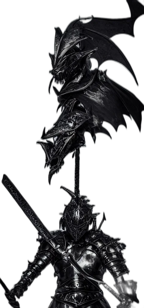 dragon, weapon, sword, staff transparent PNG cut-out