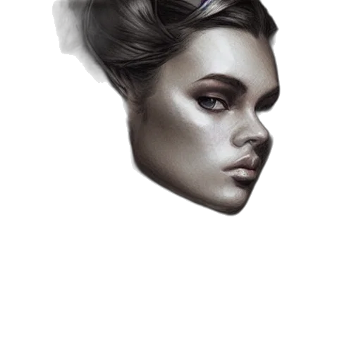 face, crown, mask, hair transparent PNG cut-out