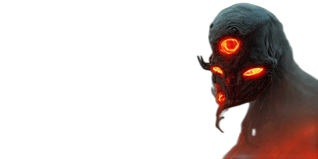 mask, robot, face, creature transparent PNG cut-out