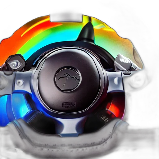 car, robot, mask, hat, 3d render, photorealistic, concept art, photo transparent PNG cut-out