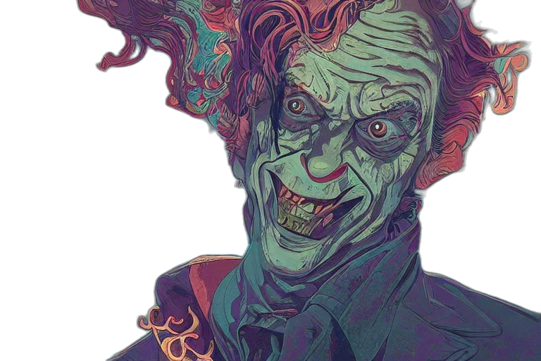 face, mask, creature, comic book art transparent PNG cut-out
