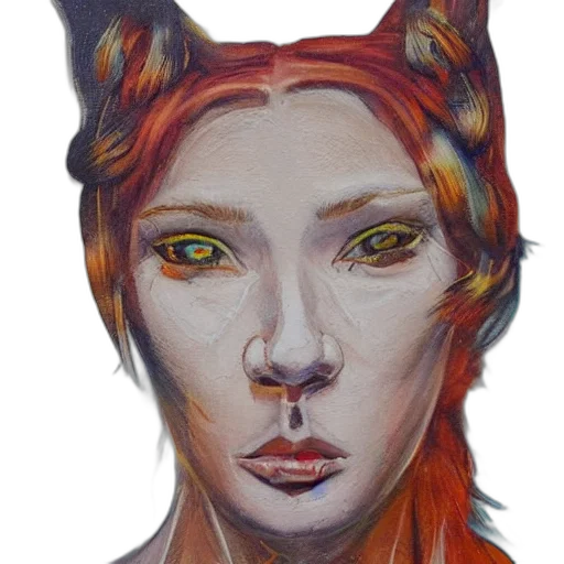 mask, face, staff, creature, fantasy art, watercolor, concept art, photorealistic transparent PNG cut-out