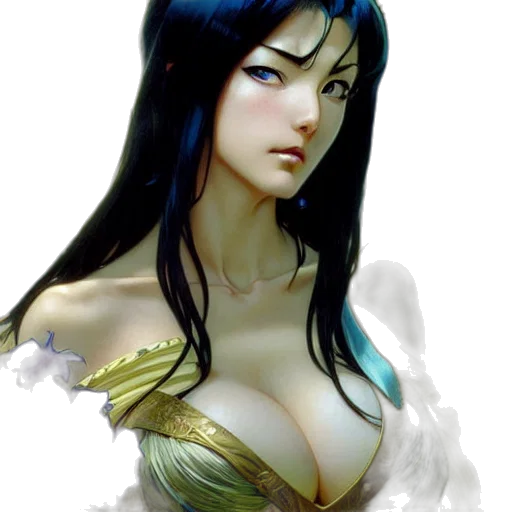 dress, jewelry, fantasy art, concept art transparent PNG cut-out