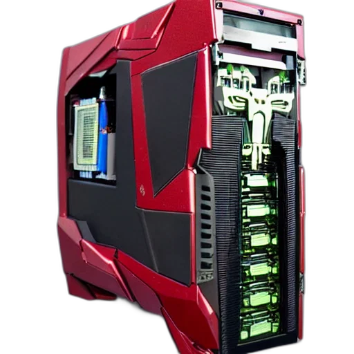 robot, cyberpunk, 3d render, pixel art, concept art, transformer transparent PNG cut-out
