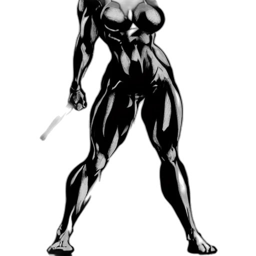 weapon, robot, dress, staff transparent PNG cut-out