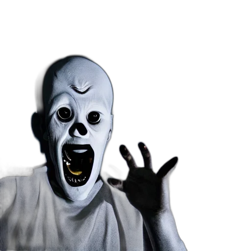 mask, creature, face, staff transparent PNG cut-out