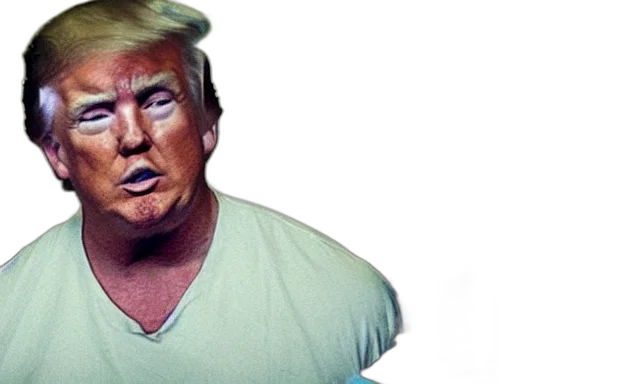 full, shot, donald, trump, dirty, jail, cell, body transparent PNG cut-out