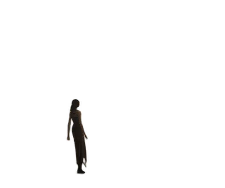 dress, staff, robot, creature transparent PNG cut-out