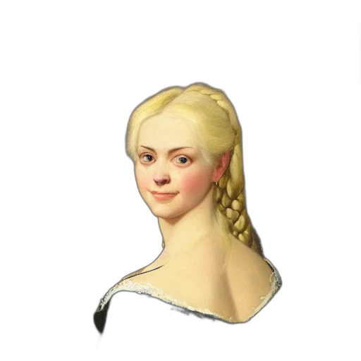 face, crown, dress, staff transparent PNG cut-out