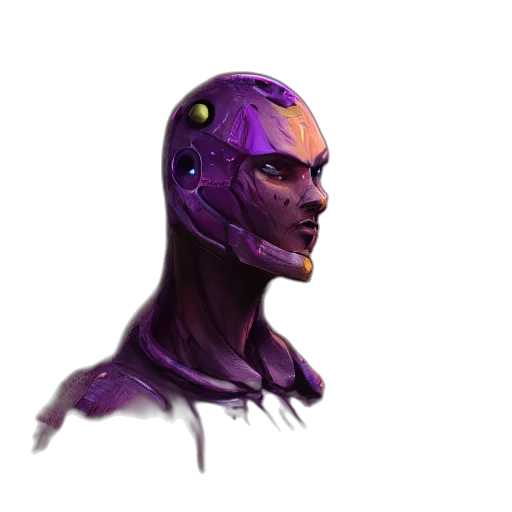 robot, face, mask, creature transparent PNG cut-out