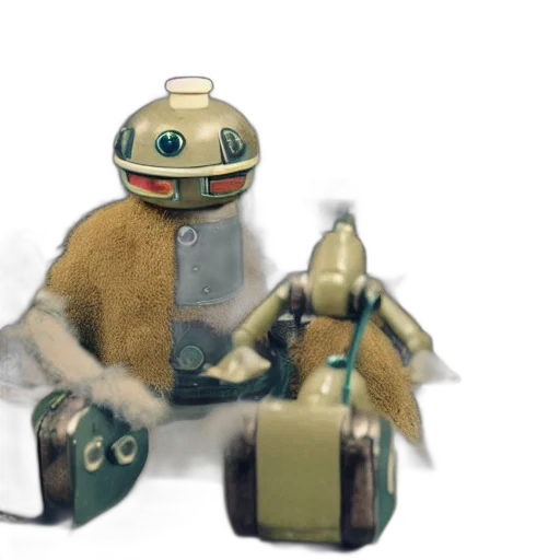 robot, creature, 3d render, concept art transparent PNG cut-out