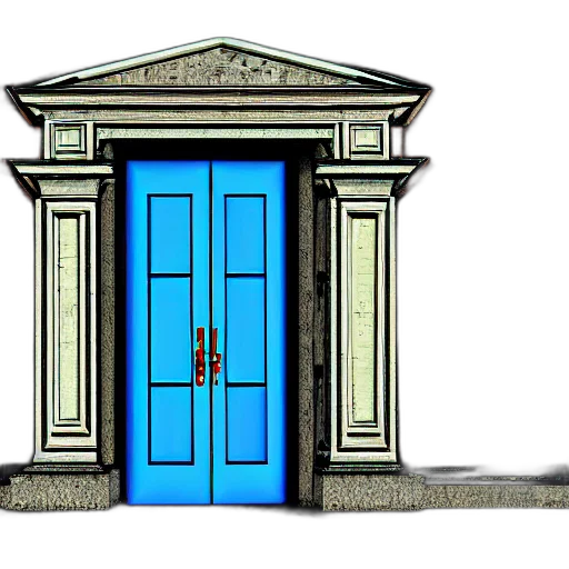 building, furniture, 3d render, concept art, photorealistic, cartoon, city street, blue transparent PNG cut-out